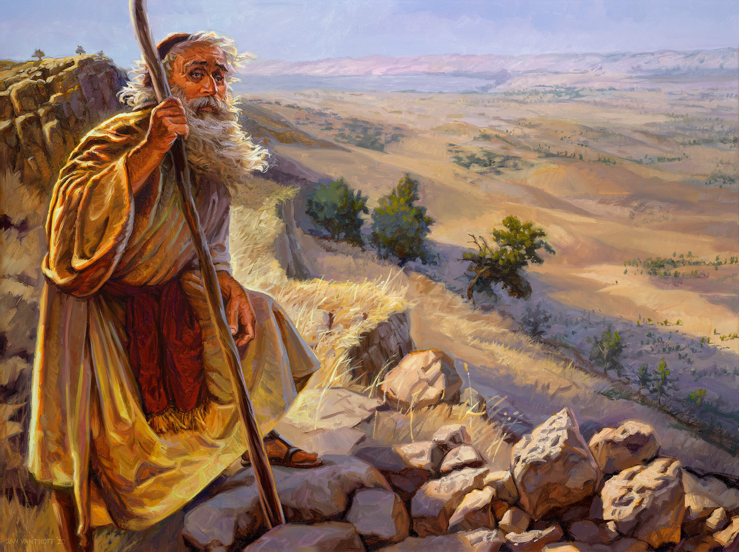 Moses on Mount Nebo - Gospelimages